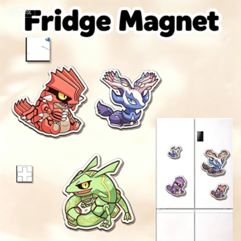 Model Kit Lugia - Ímã de Geladeira de Acrílico para