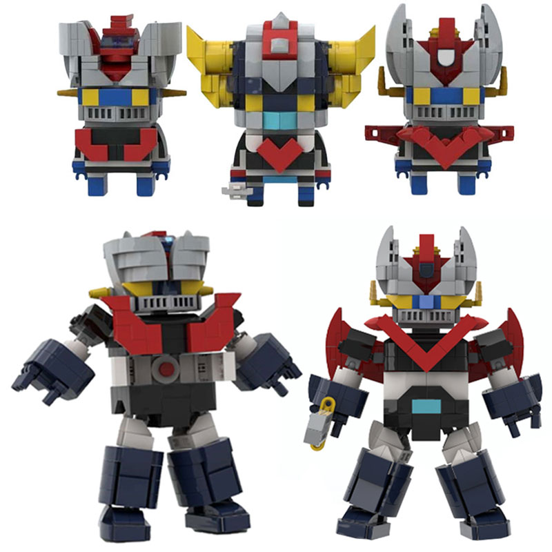 Model Kit Mazinger - Moc anime figuras mazingered z goldoraked