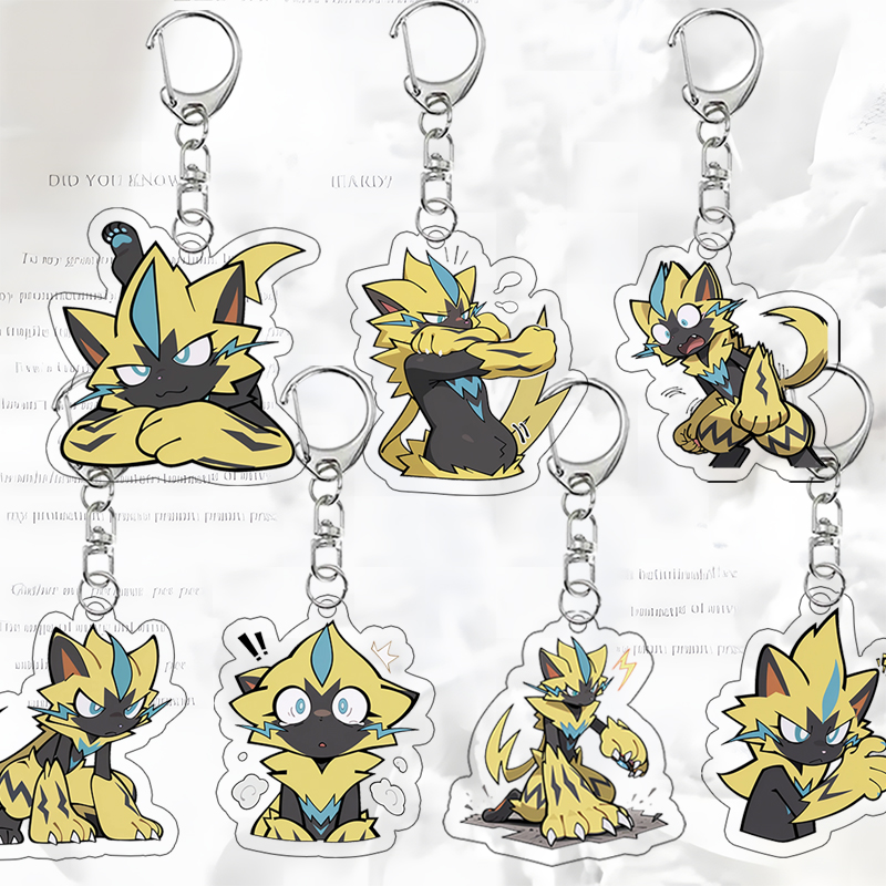 Model Kit Plastic - Chaveiro de Acrílico Zeraora Versão Q