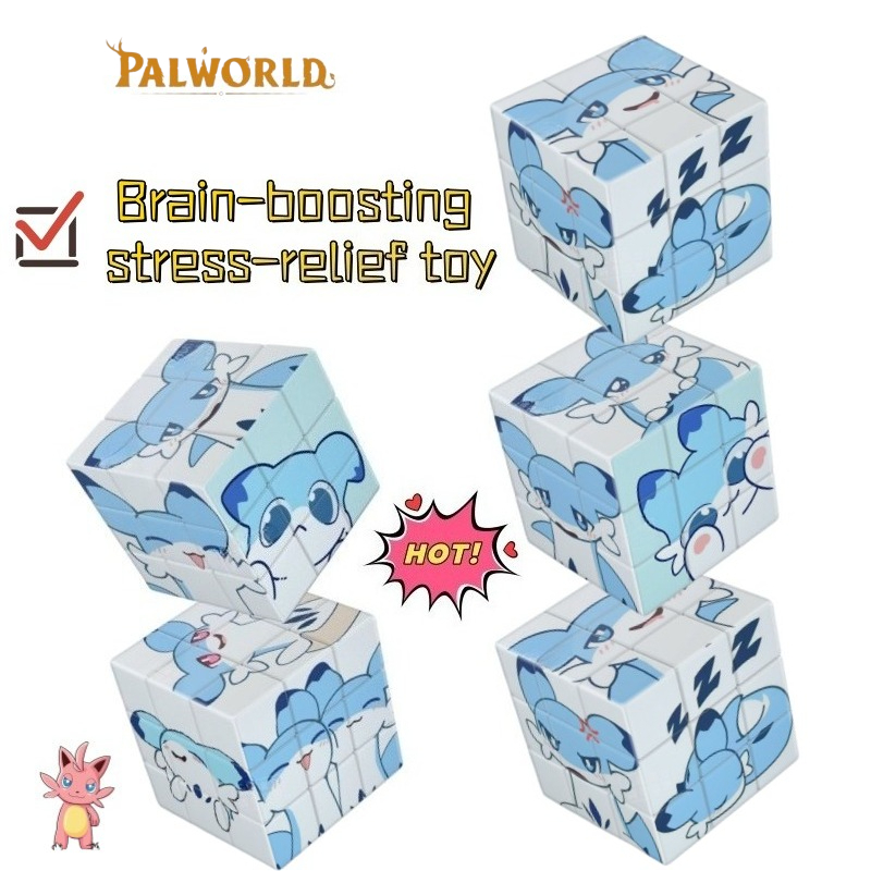Model Kit Plastic - Novo Brinquedo Educacional Palworld Chillet Cartoon