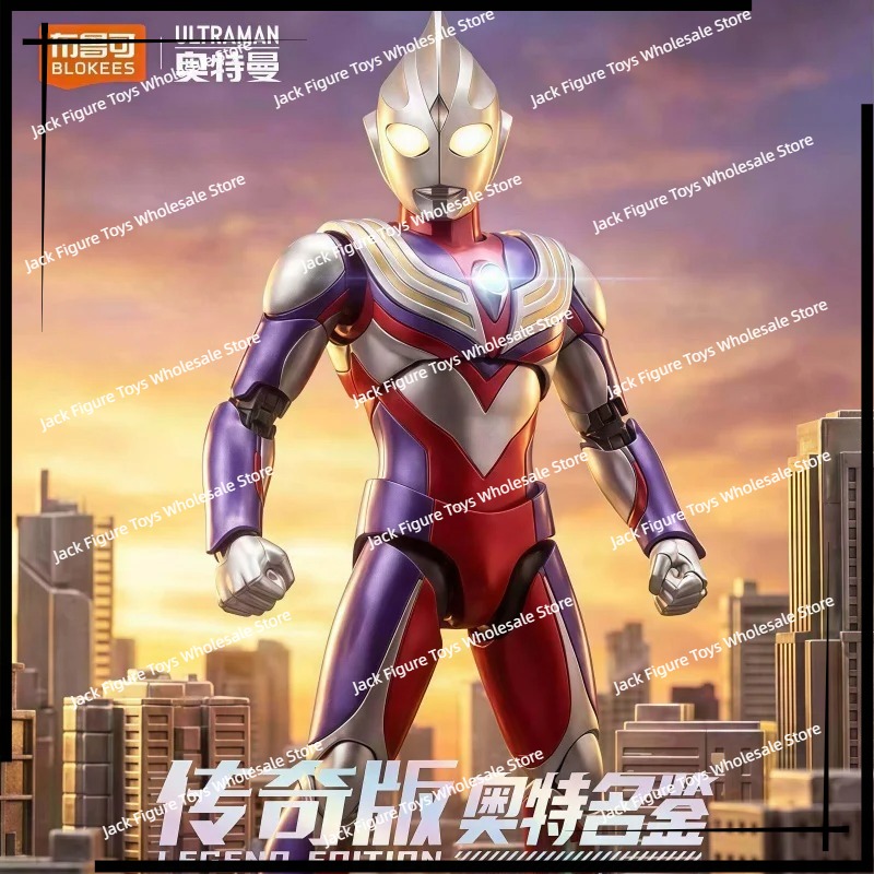 Model Kit Japan - Novo Blokees Ultraman Tiga Edição Lenda