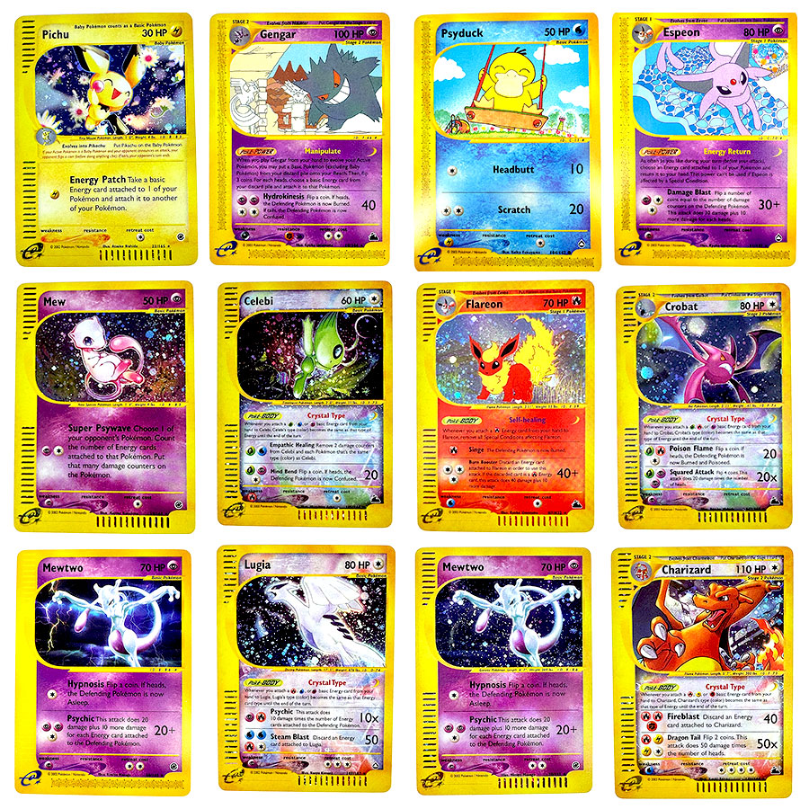 Model Kit Lugia - Cartões Proxy PKM Mewtwo Gengar Psyduck