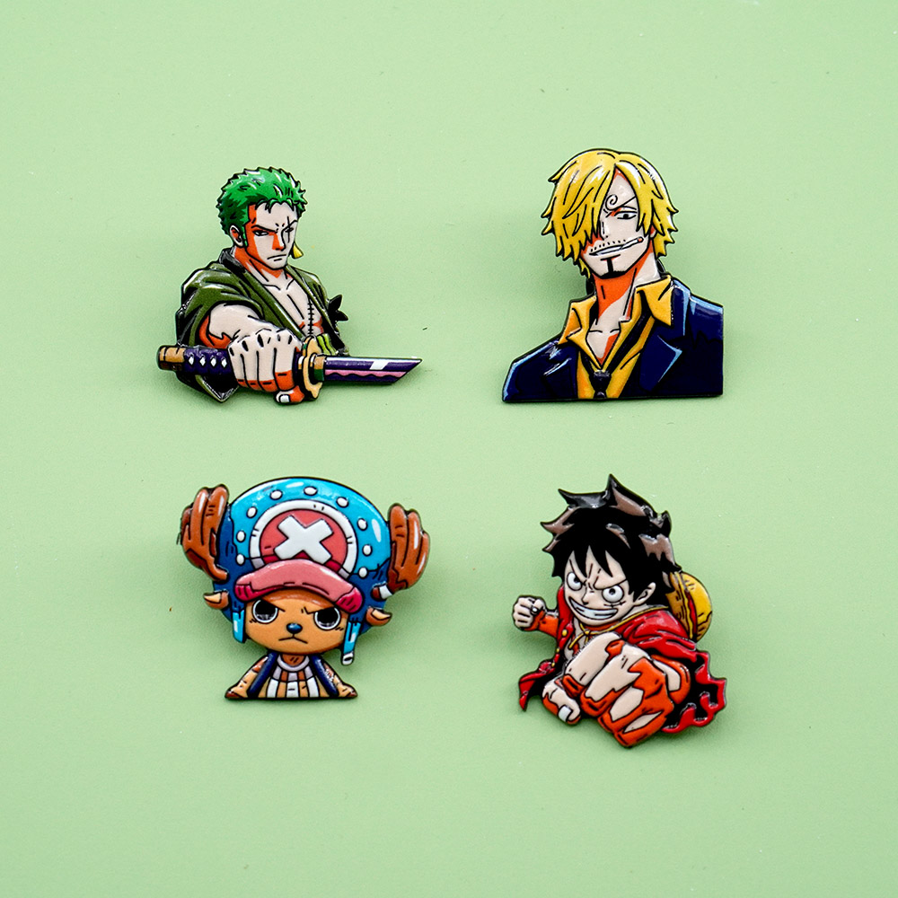Conjunto de 4 Broches de Desen - Model Kit One Piece Bandai avaliação e preço