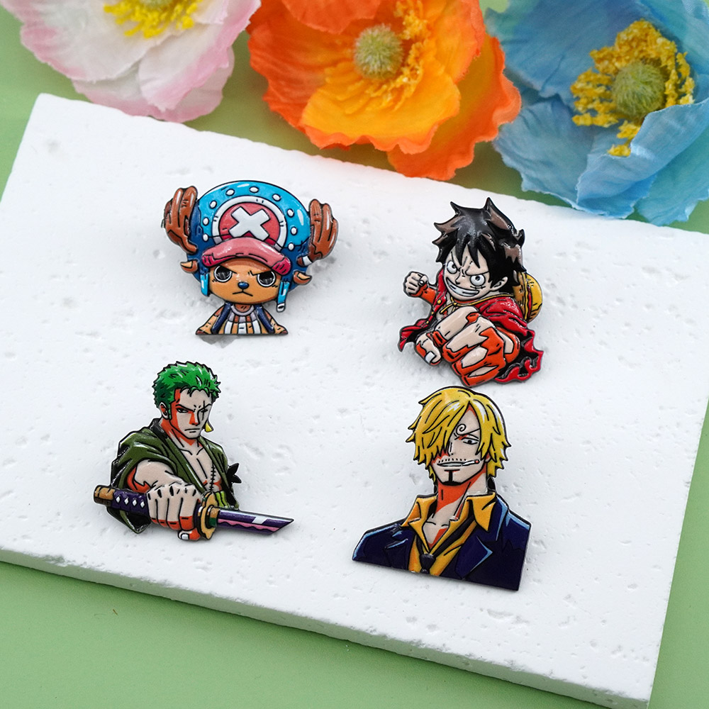 Conjunto de 4 Broches de Desen - Model Kit One Piece Bandai avaliação e preço