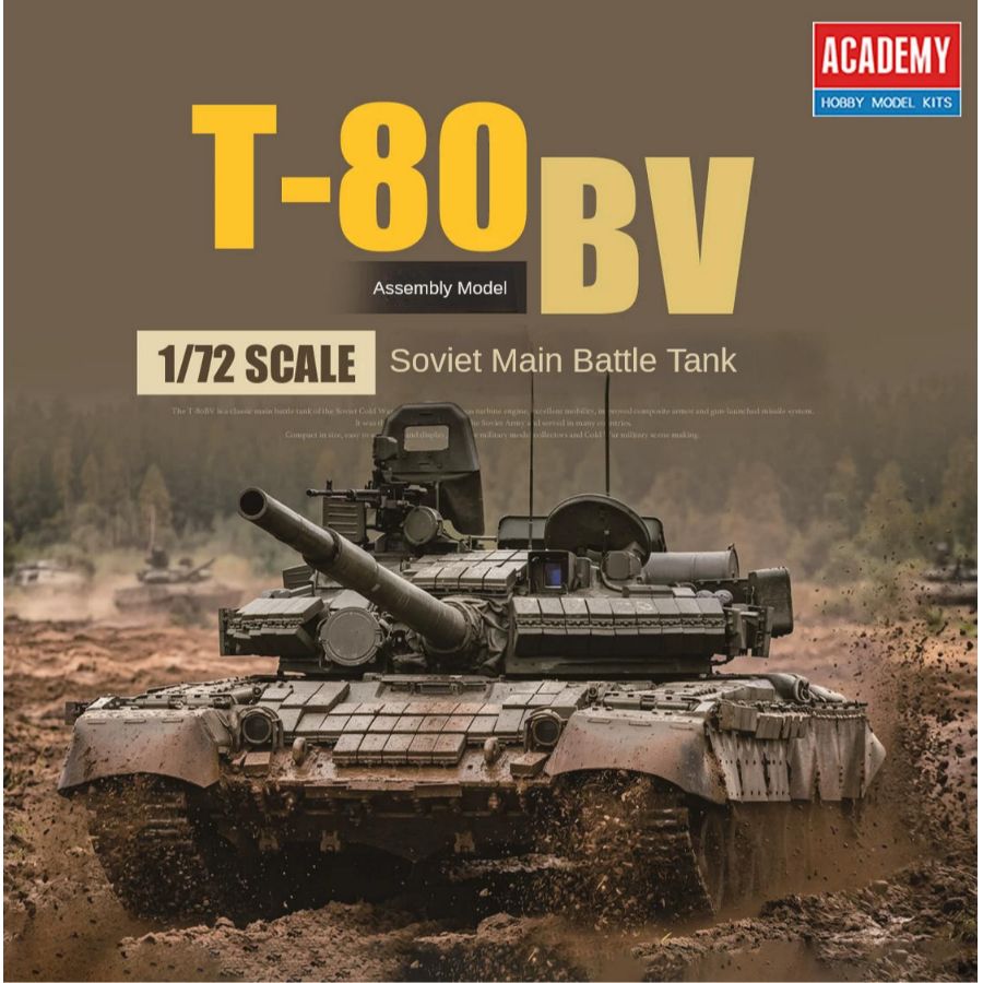 AC13434 Academy 1/72 T-80BV Ta - Model Kit Academy avaliação e preço